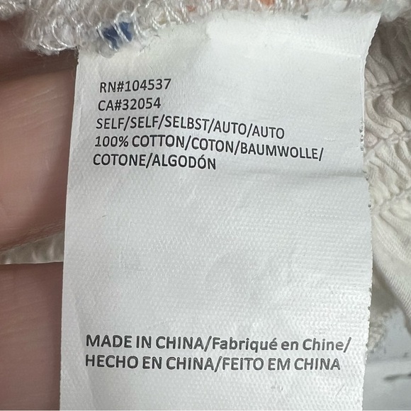 TINY Anthropologie Katarina Floral Embroidered Tank with Smocked waist - Picture 8 of 8